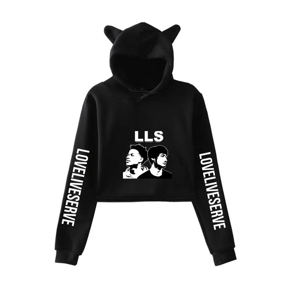 

loveliveserve Hoodie Sweatshirts Women Cat Pullover Girl Kawaii Harajuku Tracksui