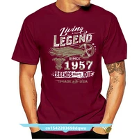 tee shirt homme 2021 new t shirt business living legend 60th birthday gift shirt for those born in 1957 business