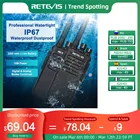 Retevis RT81 DMR Digital Walkie Talkie 2 pcs Powerful Long Range Walkie-Talkie 10W Waterproof Portable Two-Way Radio for Hunting