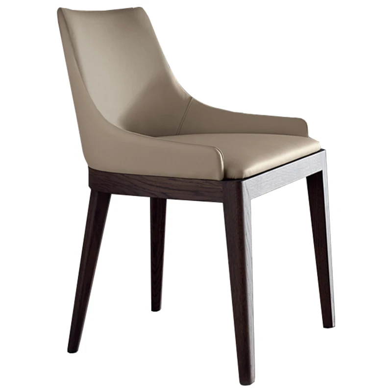 

Nordic High-End Modern Minimalist Light Luxury Leather Dining Chair
