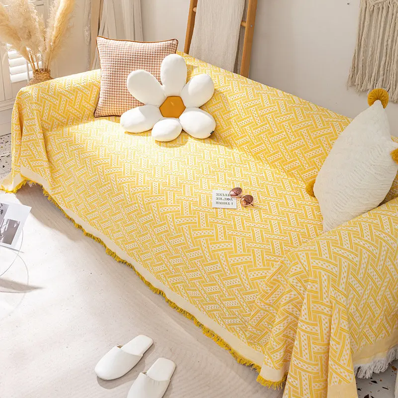 

Sofa cotton linen sofa towel simple sofa ma1 cover cloth full cover sofa cushion_AN2602