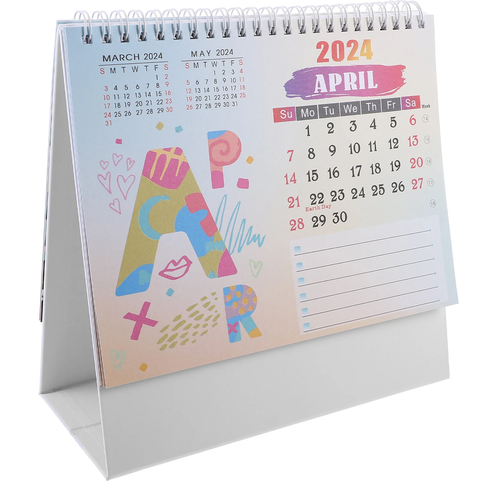 

Accessories Desk Calendar 2023-2024 Note Office Standing The Decor Daily Use Monthly Tabletop Decorate