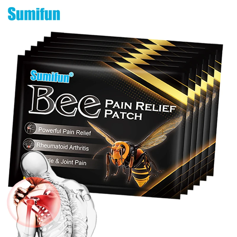 

8/24/48/80Pc Bee Venom Joints Patch Arthritis Rheumatism Treatment Sticker Neck Back Knee Muscle Sprain Pain Relief Plaster Care