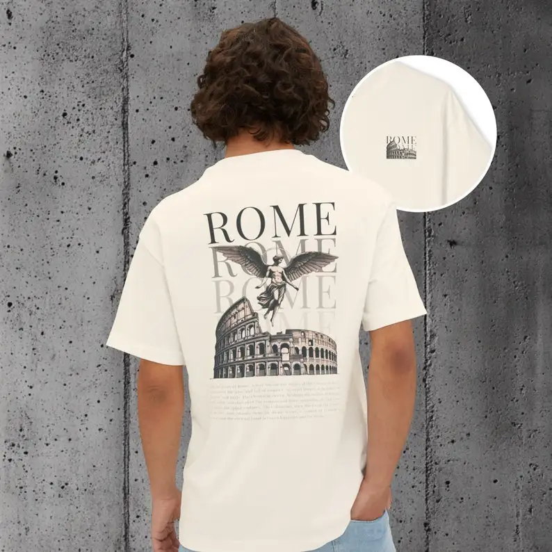 Футболка Rome Coliseum — смелый дизайн для любителей путешествий и истории