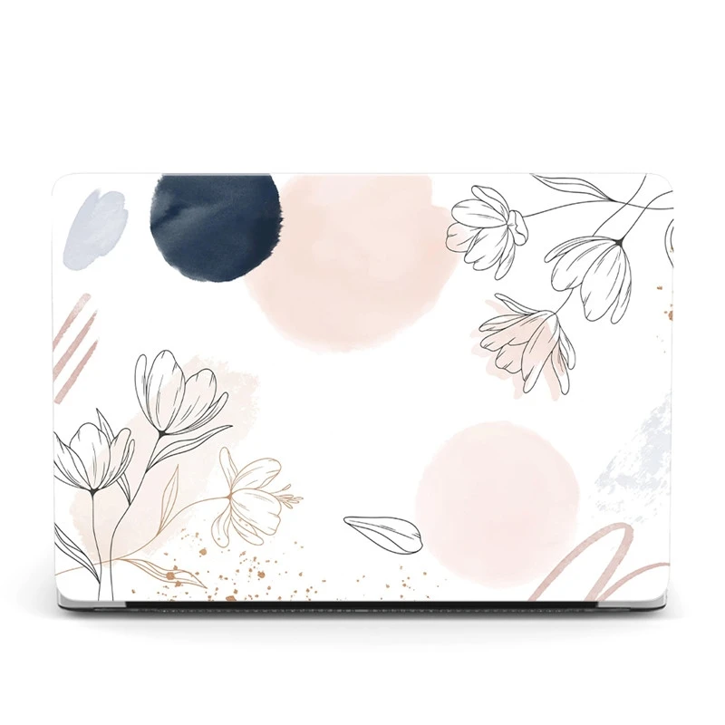 

Abstract Watercolor Leaf for Huawei Matebook D14 D15 Case Laptop for Honor Magicbook 14 15 X14 X15 Cover Flowers Clear Shell
