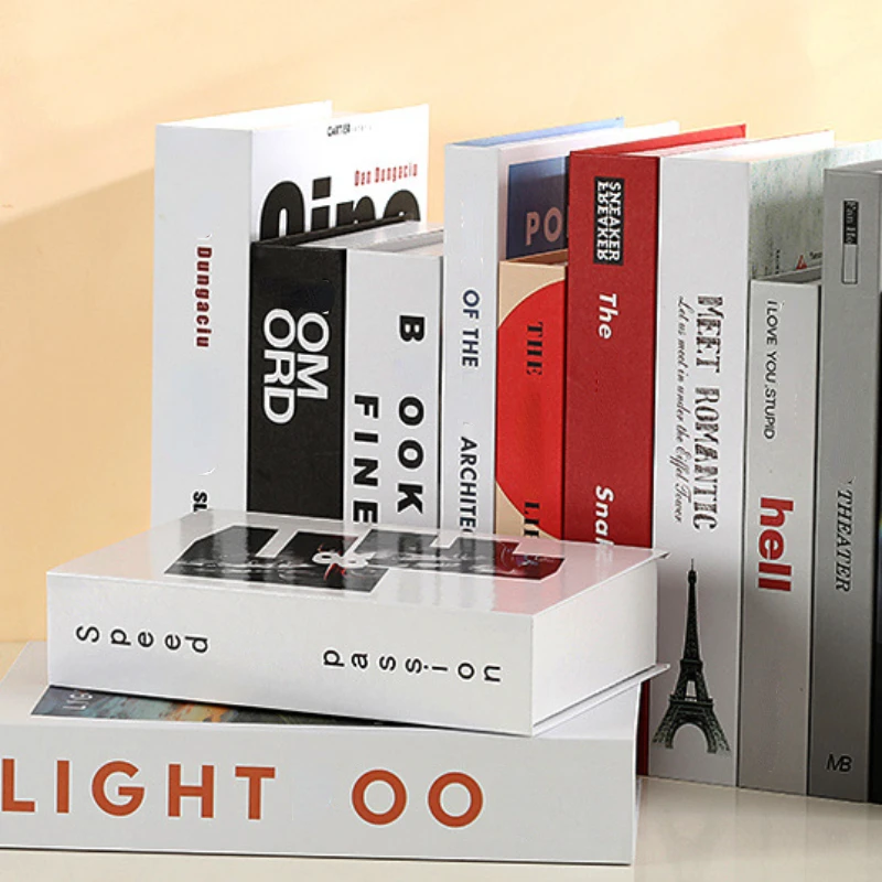 

3 PCS/lot Fashion Fake Books for Decoration Living Room Simulation Books Ornaments for Home Luxury Table Aesthetics Ornaments