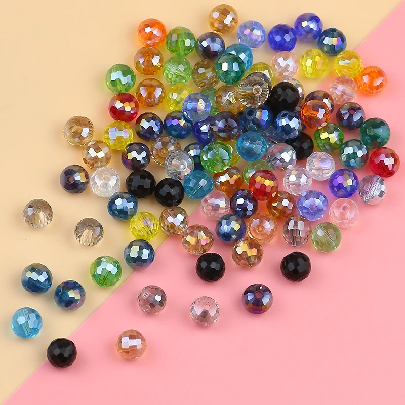 

Delicate Austrian spherical 96-faceted reflective crystal beads 8mm/50pcs crystal beads DIY jewelry bracelet necklace beads