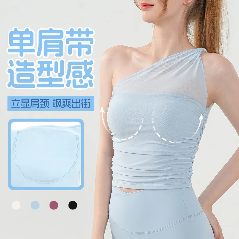 Женский спортивный бюстгальтер Wmuncc дышащий Быстросохнущий сетчатый с открытым