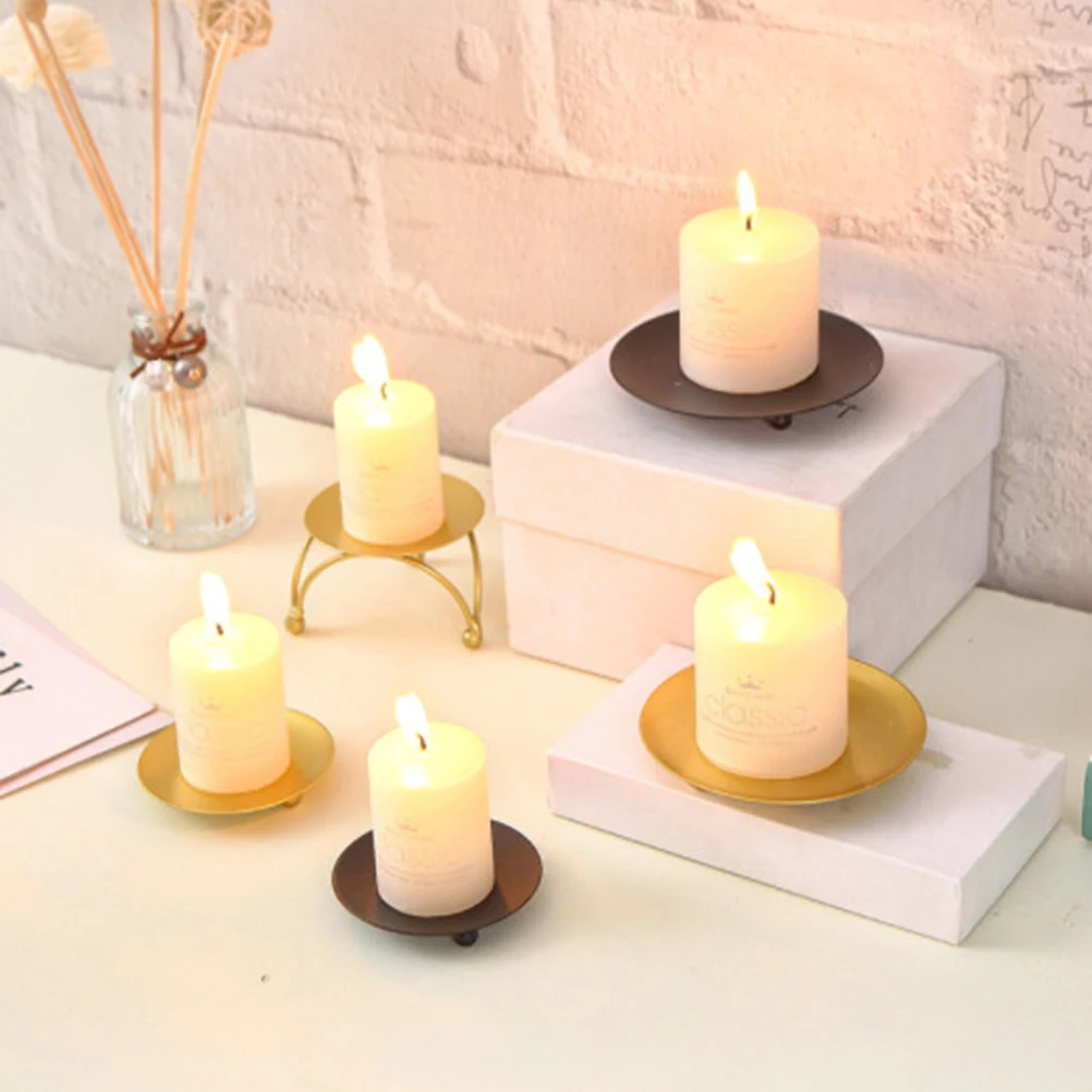 

Nordic Gold Iron Art Candlestick Creative Candle Cup Table Decor Candle Holder for Vintage Valentine's Day Wedding Decorations