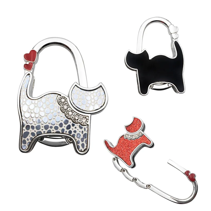 

Folding Bag Hanging Hook Bag Holder Metal Portable Multi-purpose Hook Table Edge Hanging Hooks Handbag Decor Women Bag Organizer