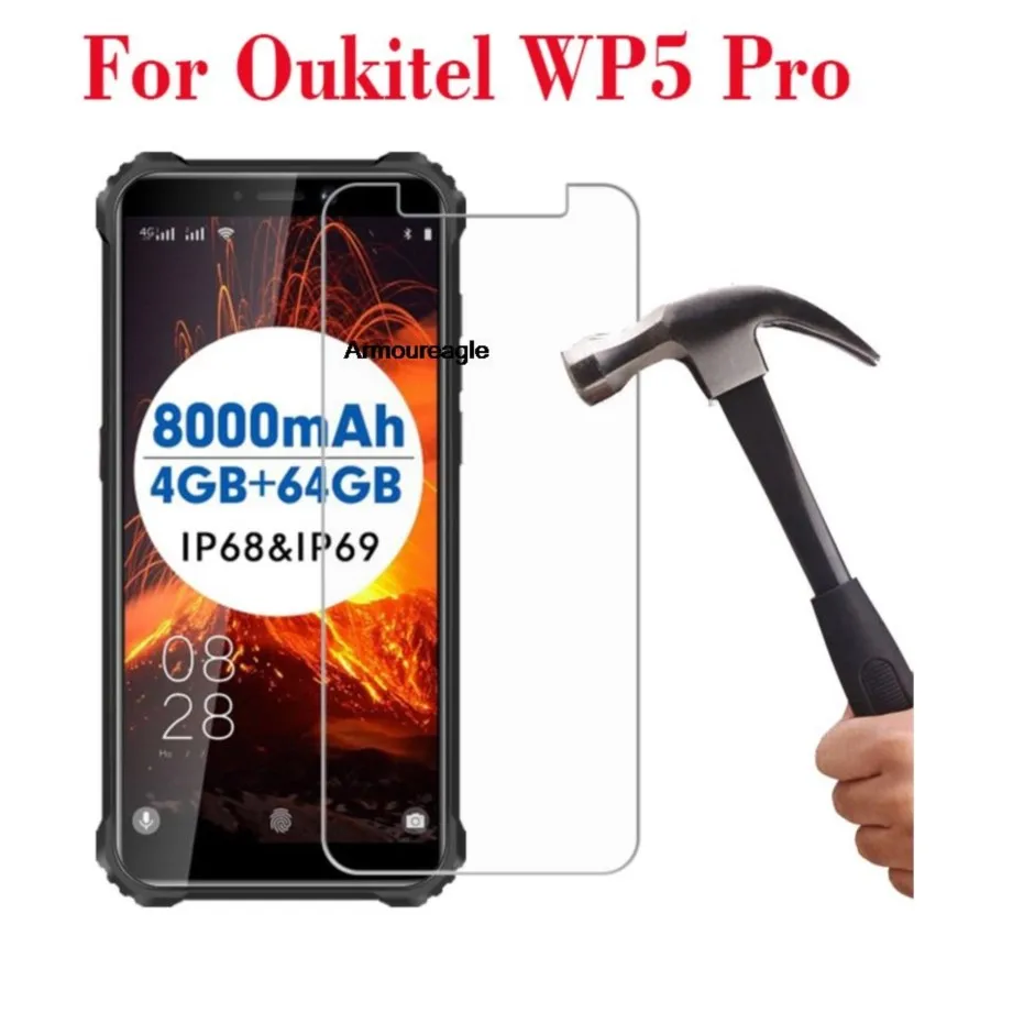 Для oukitel wp5 pro закаленное стекло 2.5D защитная пленка 9h Взрывозащищенная защитная пленка для ЖК-экрана для oukitel wp5pro