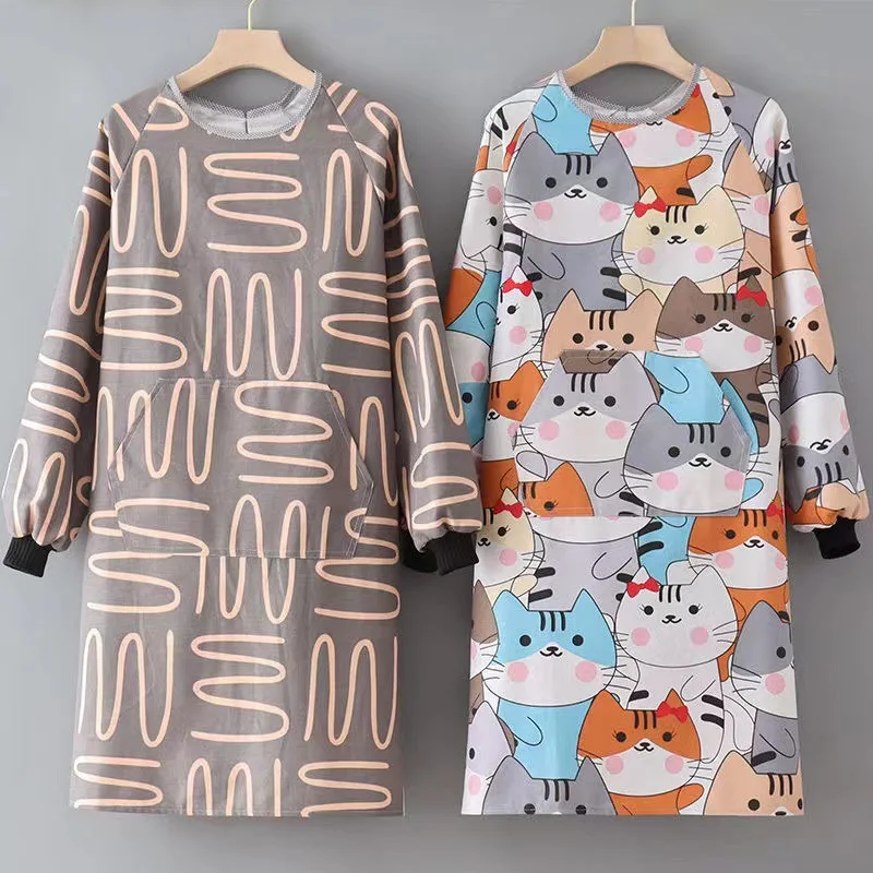 

Apron Pure Cotton Canvas Female Home Kitchen 2021 New Net Red Korean Version Made Meal Waist Overalls Men's Ladies