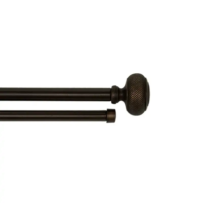 

Oil Rubbed Bronze Hawthorn Double Curtain Rod Set, 30-84 Door curtains for doorways Cautains for bedroom Short curtain for windo