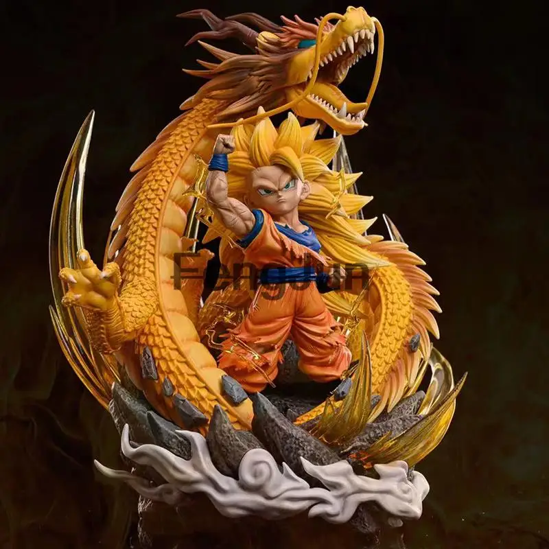 

15cm Dragon Ball Z Son Goku Figure Gk Ssj3 Dbz Super Saiyan 3 Son Goku Action Figure Anime Statue Model Toys Kids Gift