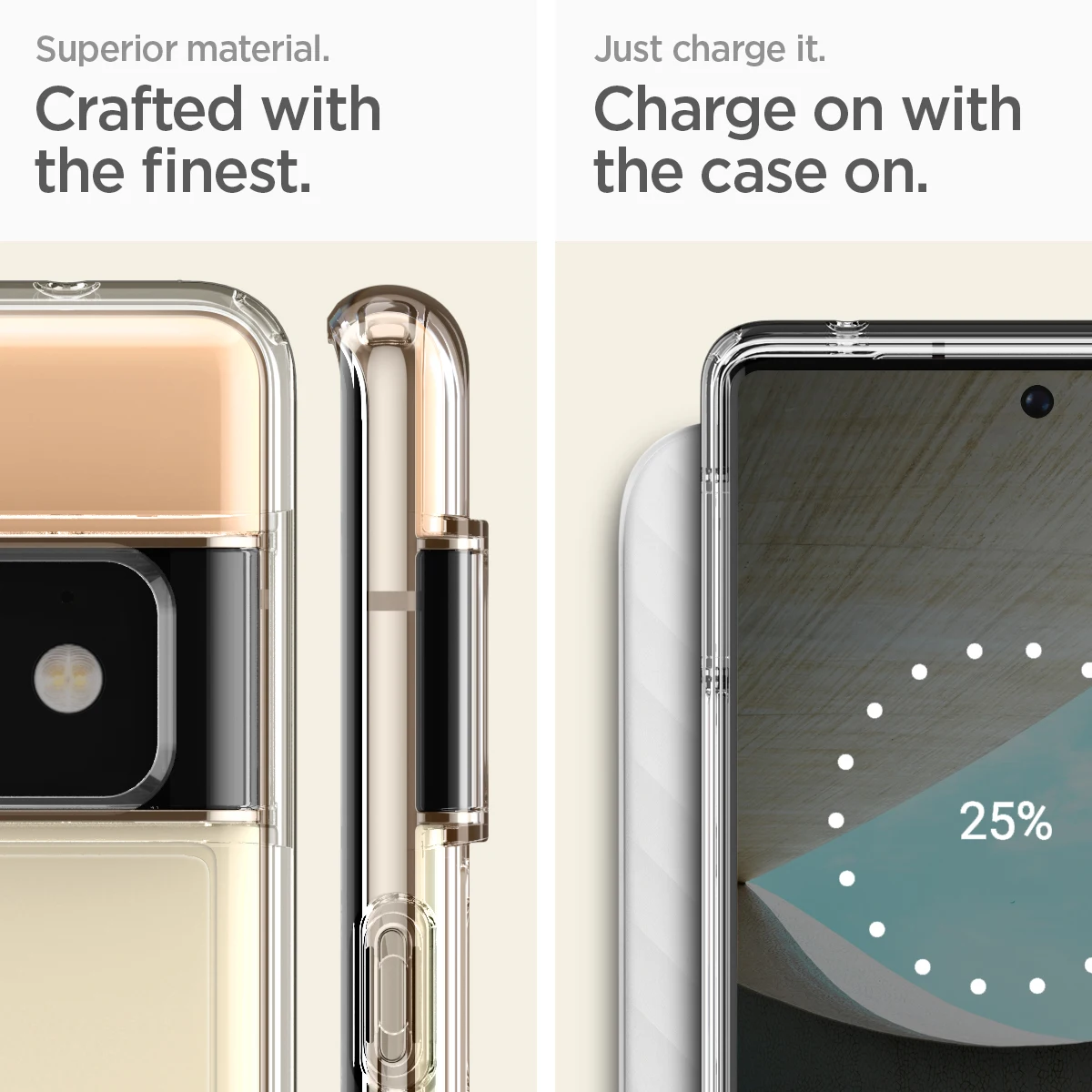 Ультрагибридный чехол Spigen для Google Pixel 6 / Pro-более длительная четкость с жесткой