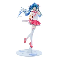 japan anime virtual singer pretty girl beautiful action pvc model stand doll cartoon kawaii statue figurines collectible model