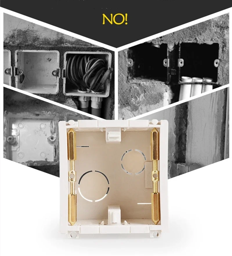 10 шт. настенное крепление 86 мм коробка для переключателей инструмент ремонта