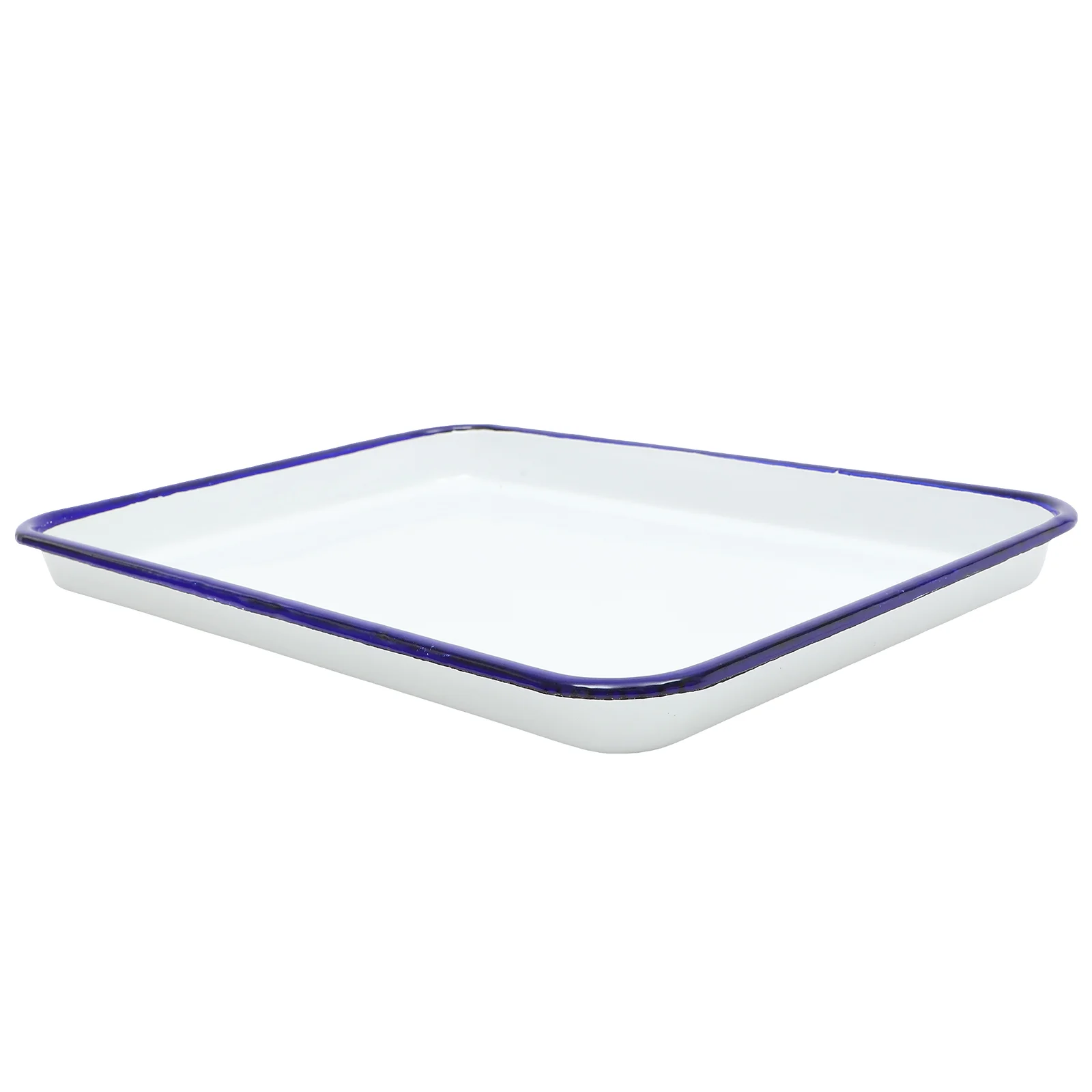 

Rectangular Serving Dish Heat-resistant Baking Pan Tray Pallet Food Multi-functional Enamel Pie Pans Wear-resistant Oven