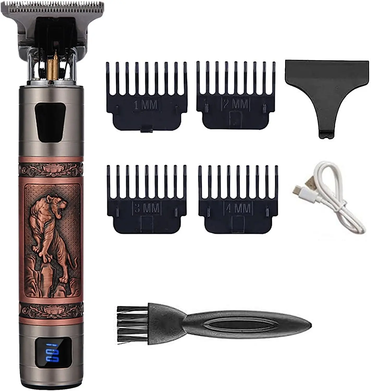 

Cortapelos para hombres, juego profesional de peluquero inalámbrico, kit de aseo recargable por USB, kit de corte de pelo eléc