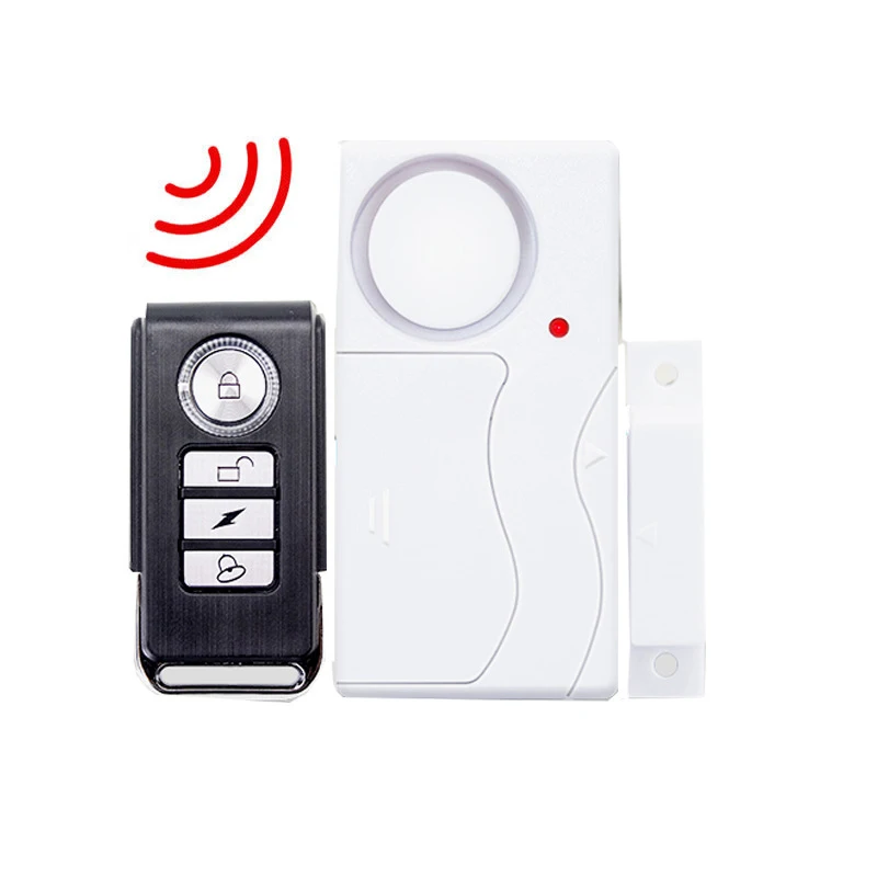 

Remote Door Window Magnetic Alarm Guard Against Theft Anti Lost Wireless Vibration Detector for Home/Hotel/Shop/School Safety