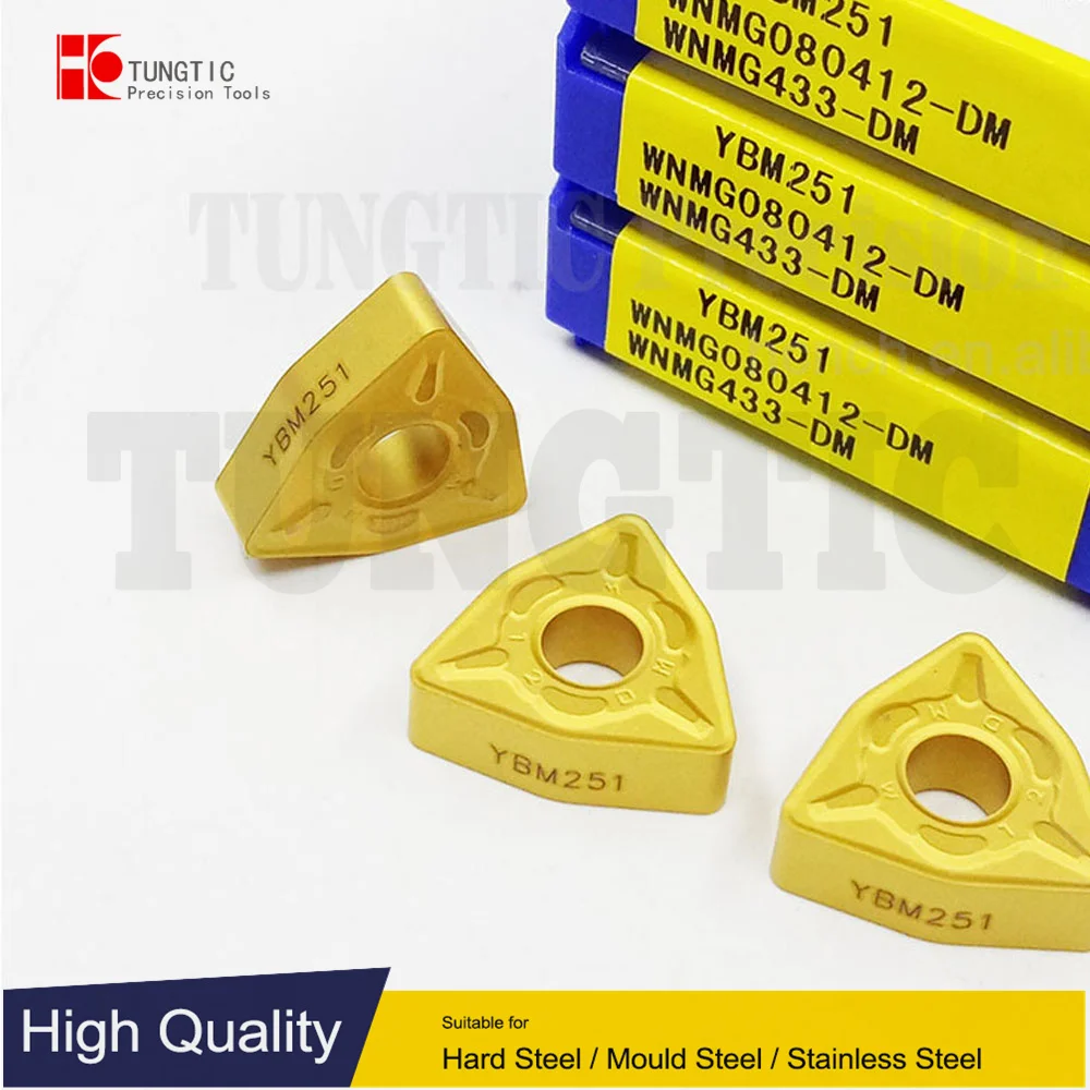 

TUNGTIC WNMG 080412-DM WNMG080412-DM Turning Inserts Carbide Cutter For Cast Iron