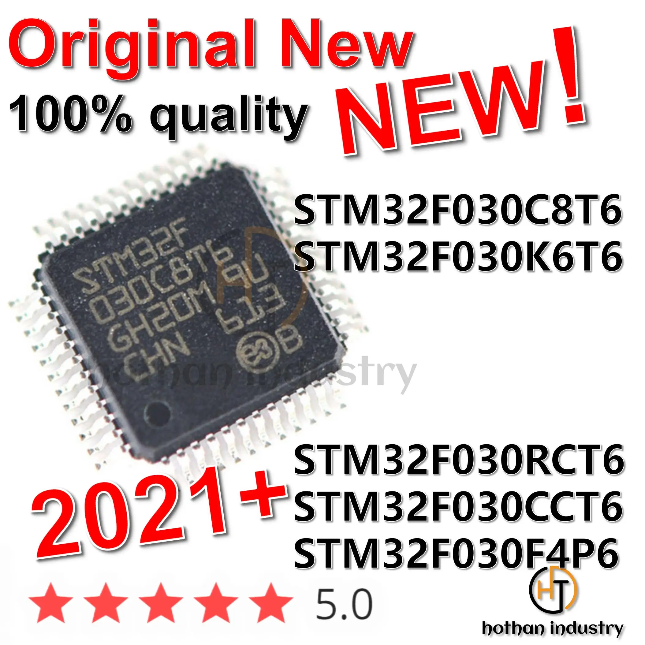

5PCS 100% Original STM32F030C8T6 STM32F030K6T6 STM32F030RCT6 STM32F030CCT6 STM32F030F4P6 in Stock