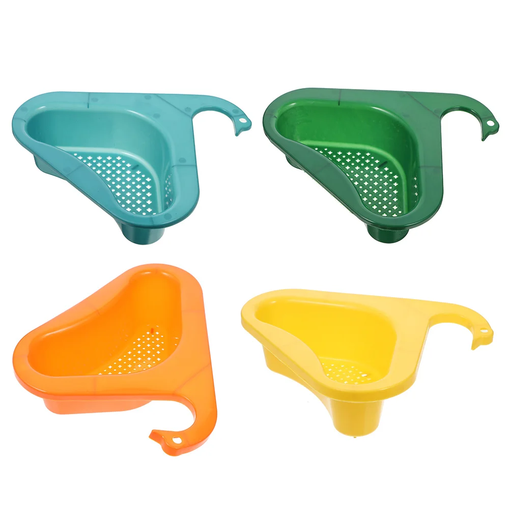

4pcs Sink Strainers Kitchen Sink Drain Baskets Triangular Sink Filters