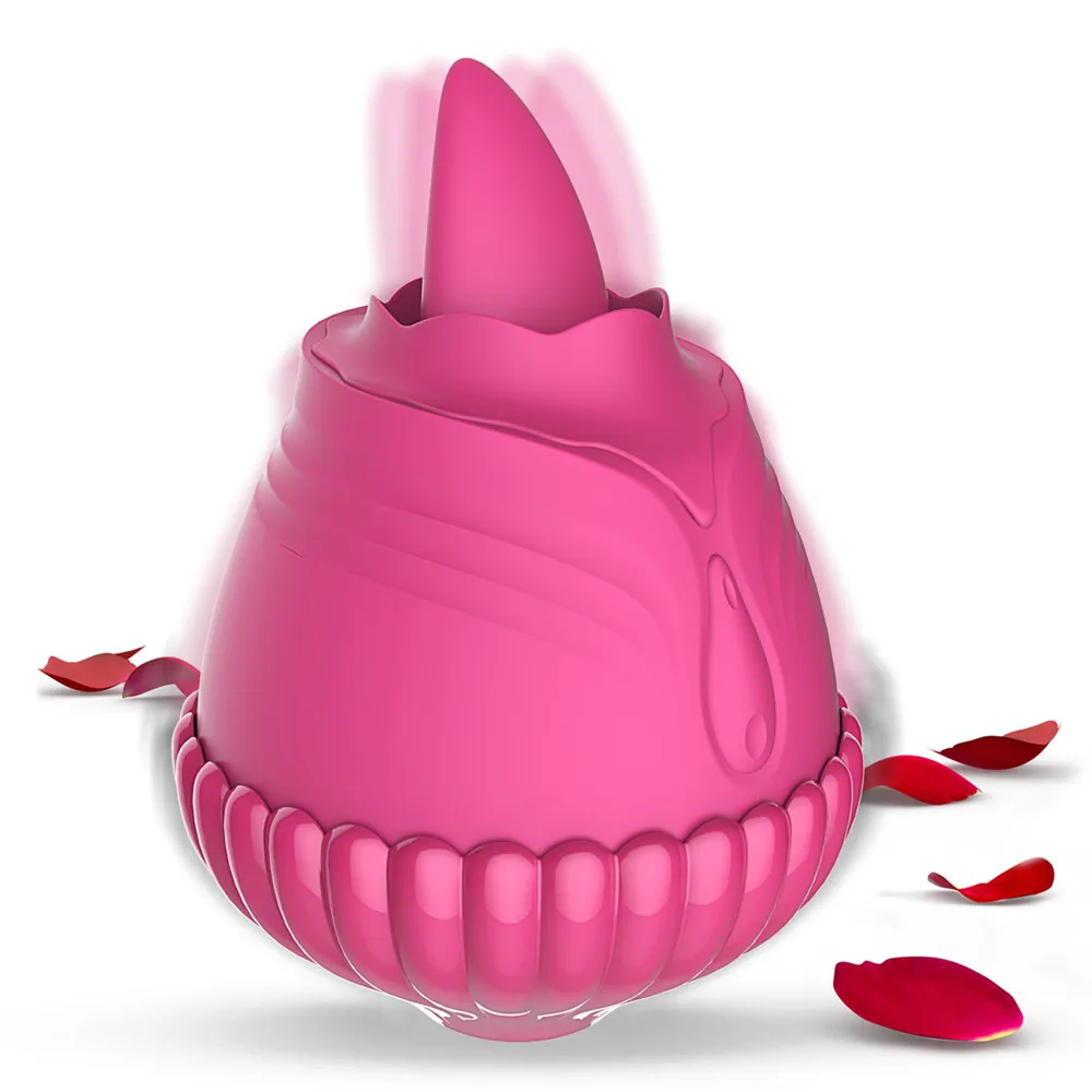 

Rose Tongue Licking Sucking Vibrators for Women Clitoris Vagina Stimulator Anal Nipple Licks Massage Couple Sex Toy Adult