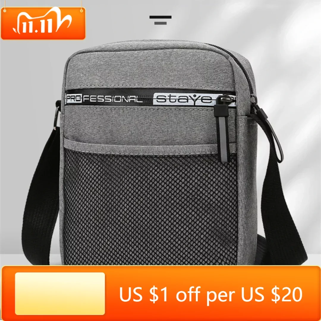 

2023 Men's Messenger Bag Crossbody Shoulder Bags Fashion Canvas Casual Handbags Small Sling Pack for Work Business Satchel Purse