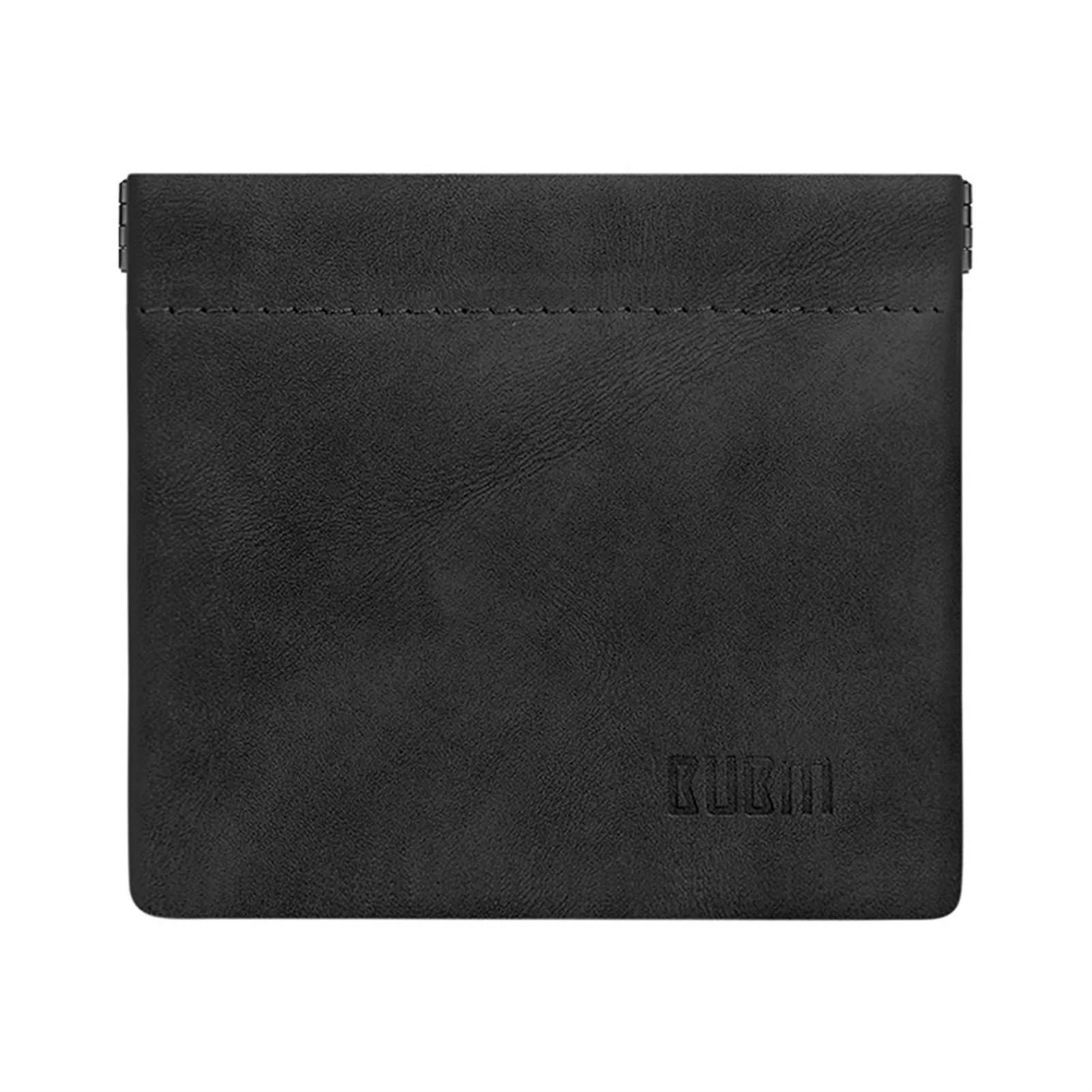 

Small PU Bag For Earphone Storage Splash Proof Snap Opening Soft Pouch
