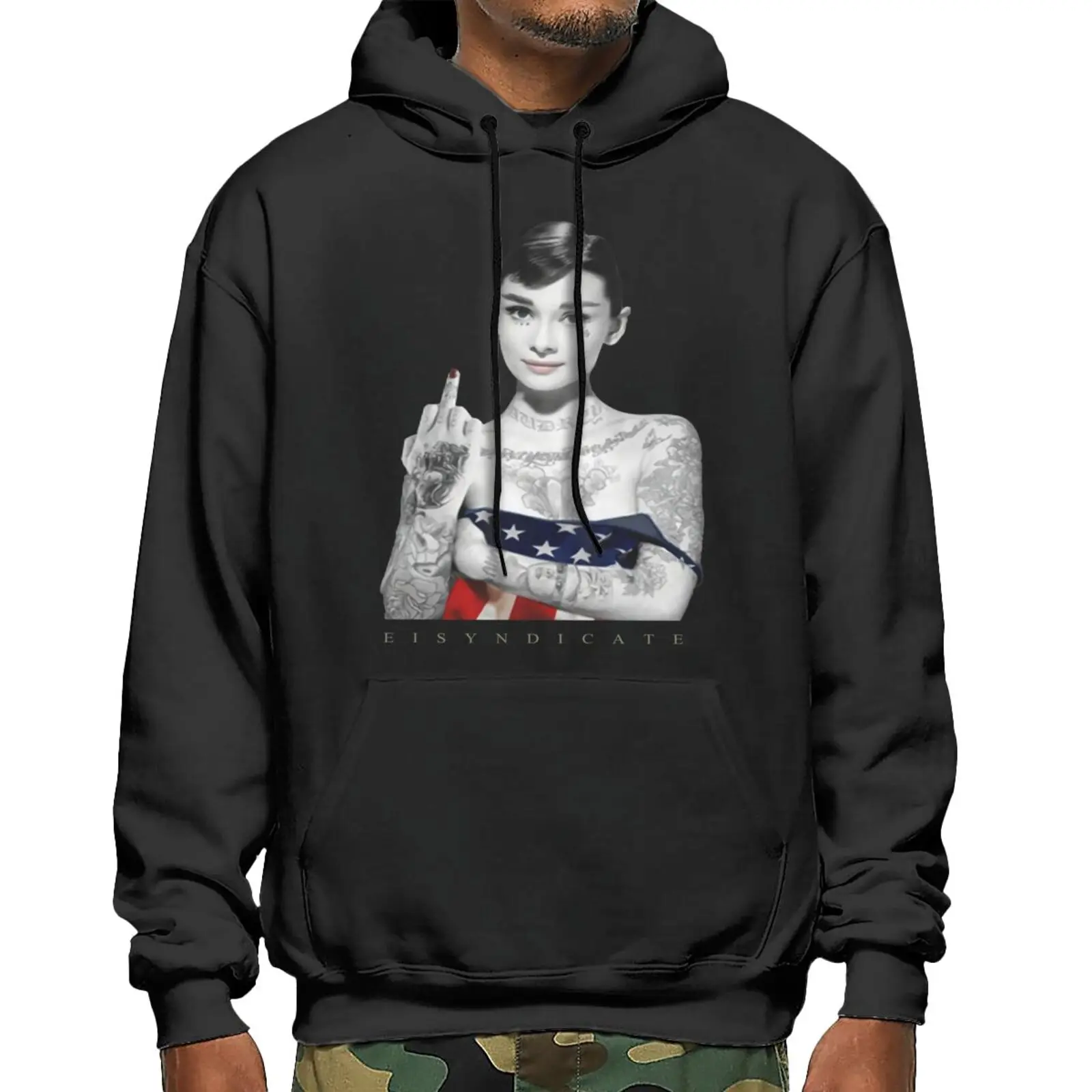 

Audrey Hepburn Tattoo Ink Inked Tinte Hoodie Women's Hoodie Oversized Hoodie Graphic Hoodie Sweaters Hoodies Man Men's Sweater