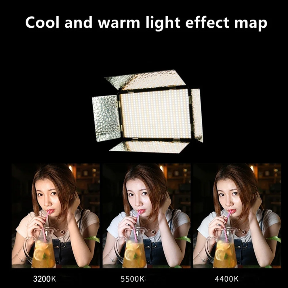 

520 Lights LED Video Light Panel with Adjustable Color Temperature 3200K 5500K photographic studio lighting
