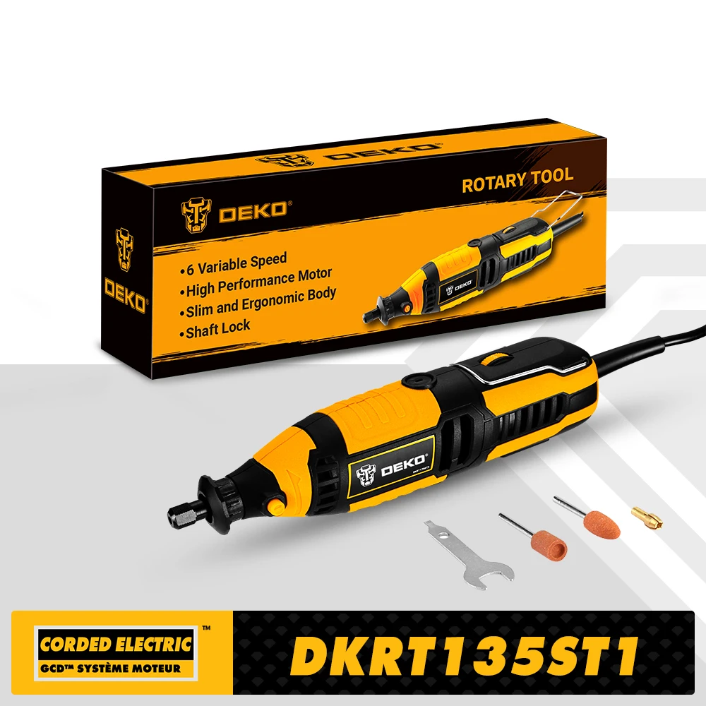 Электрическая дрель DEKO DKRT135ST1 220 В переменного тока с переменной скоростью