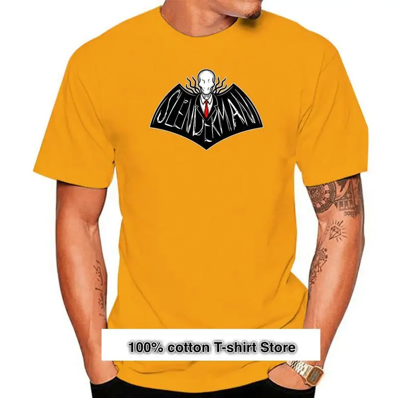 

Camiseta de caballero esbelto para hombre y mujer, camisa de Slenderman, top