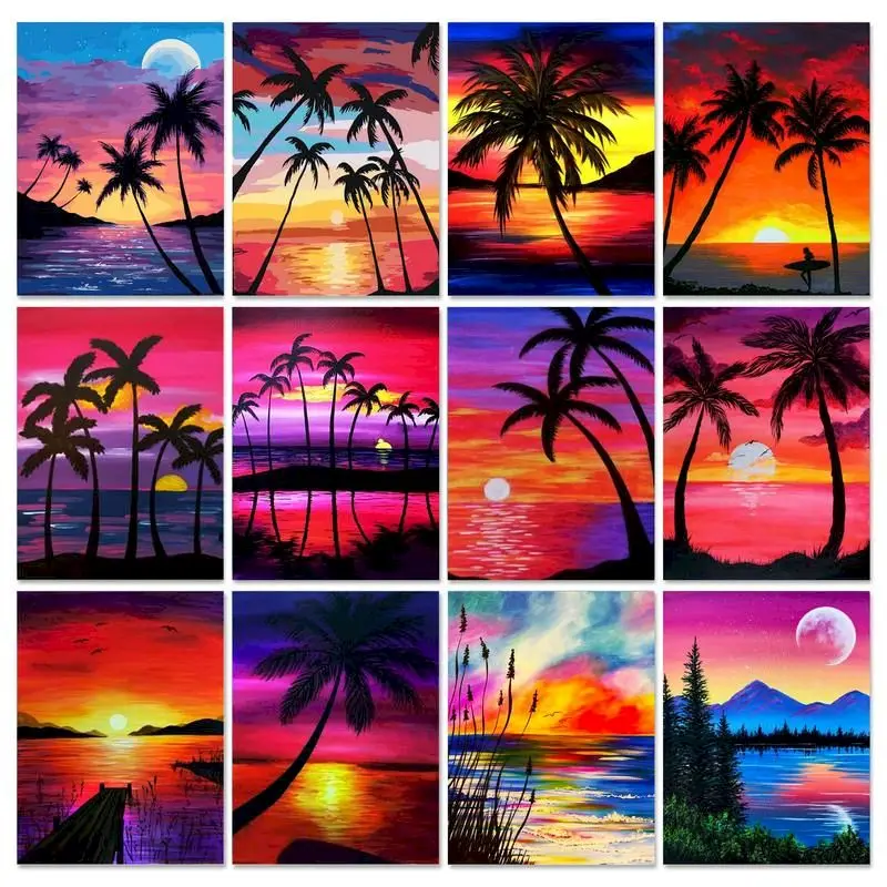 

GATYZTORY 40x50cm Pictures By Numbers Kits Drawing Canvas HandPainted Oil Painting Landscape Home Decoration Gift Art Diy