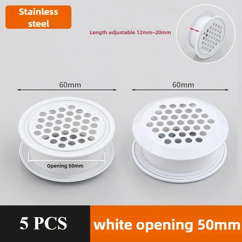 

Круглый вентиляционный канал из нержавеющей стали 35/50 мм