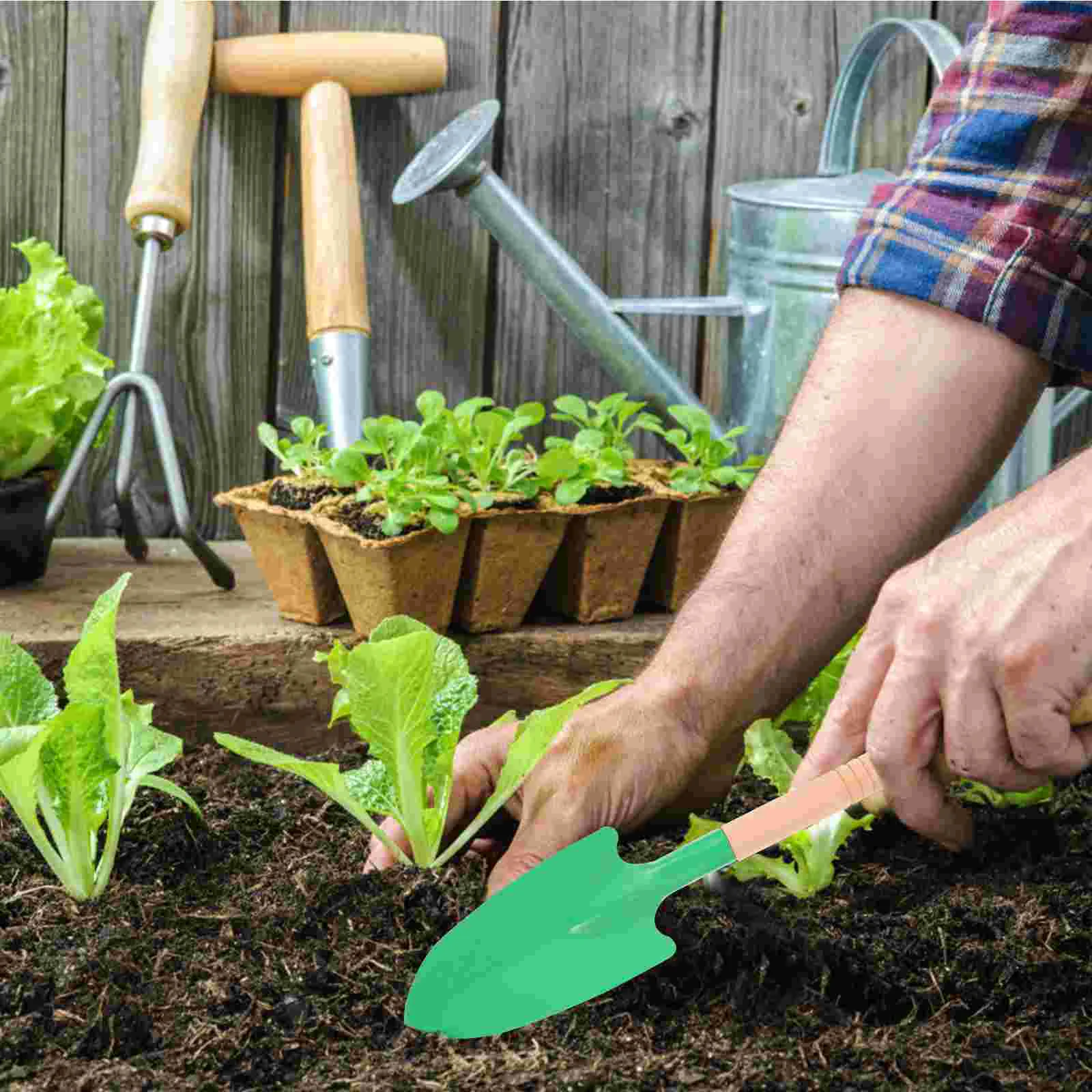 10 шт. садовые лопаты с деревянной ручкой