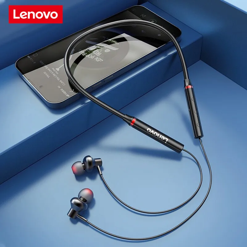 

Bluetooth-наушники Lenovo HE05 с магнитным шейным ремешком и микрофоном