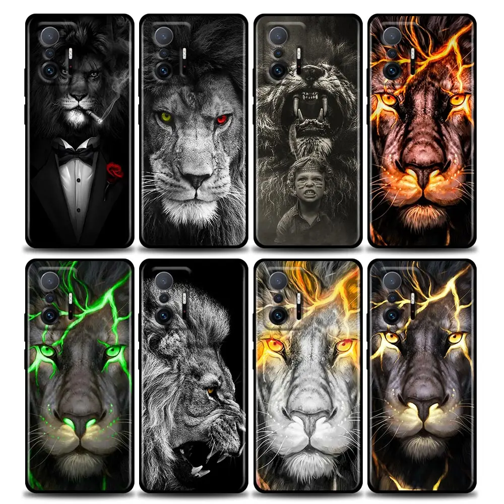 

Phone Case for Xiaomi Mi 12 12X 11 11X 11T X3 X4 NFC M3 F3 GT M4 Pro Lite NE 5G Silicone Case Cover Fashionable The Lion