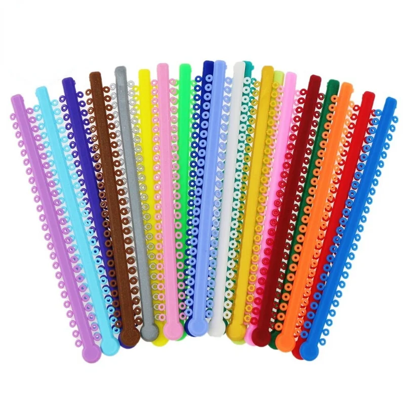

1040PCS Dental Orthodontic Elastic Ligature Ties for Brackets Rubber Bands