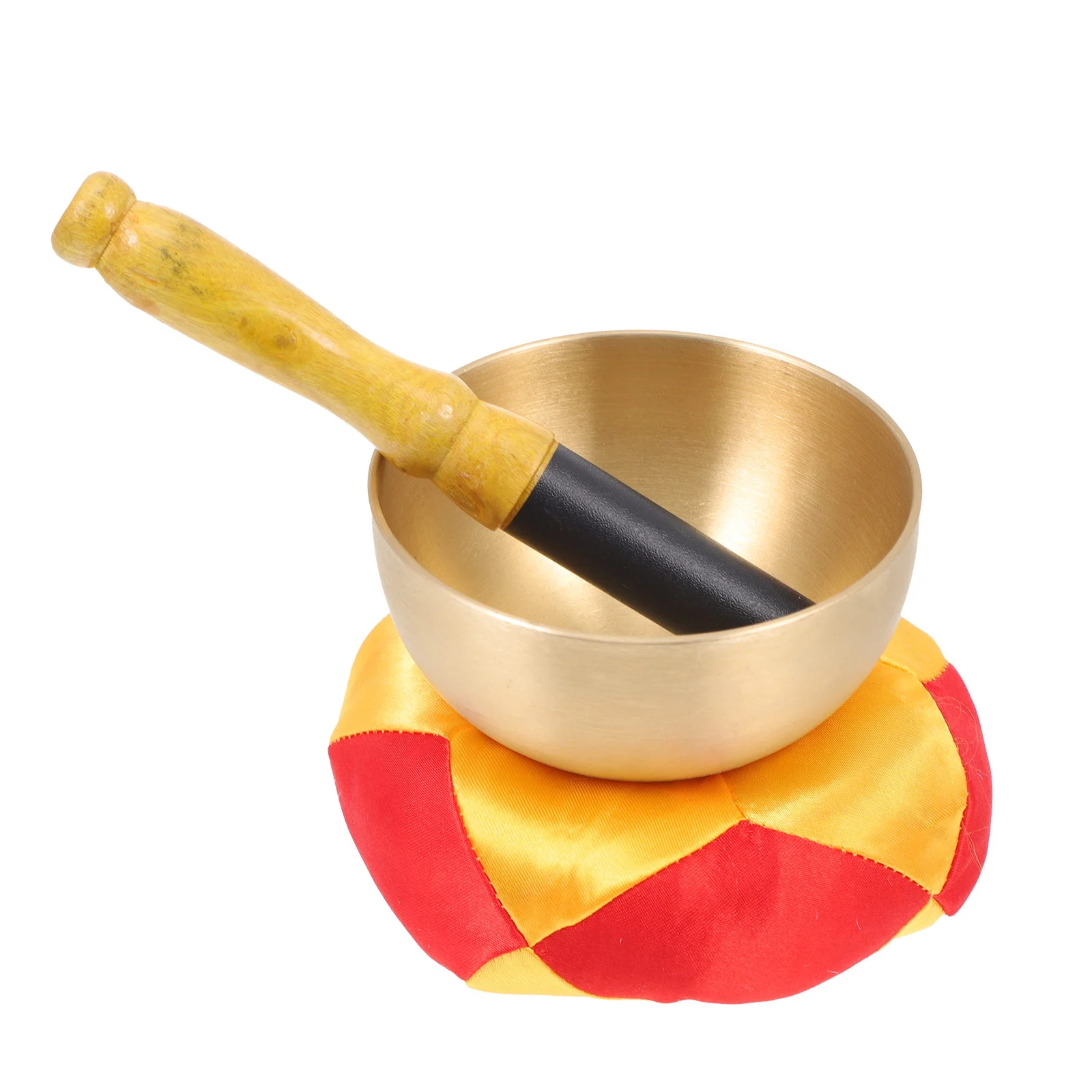 

1 Set of Meditation Sound Bowl Singing Bowl Buddhism Home Decoration with Stick Mat