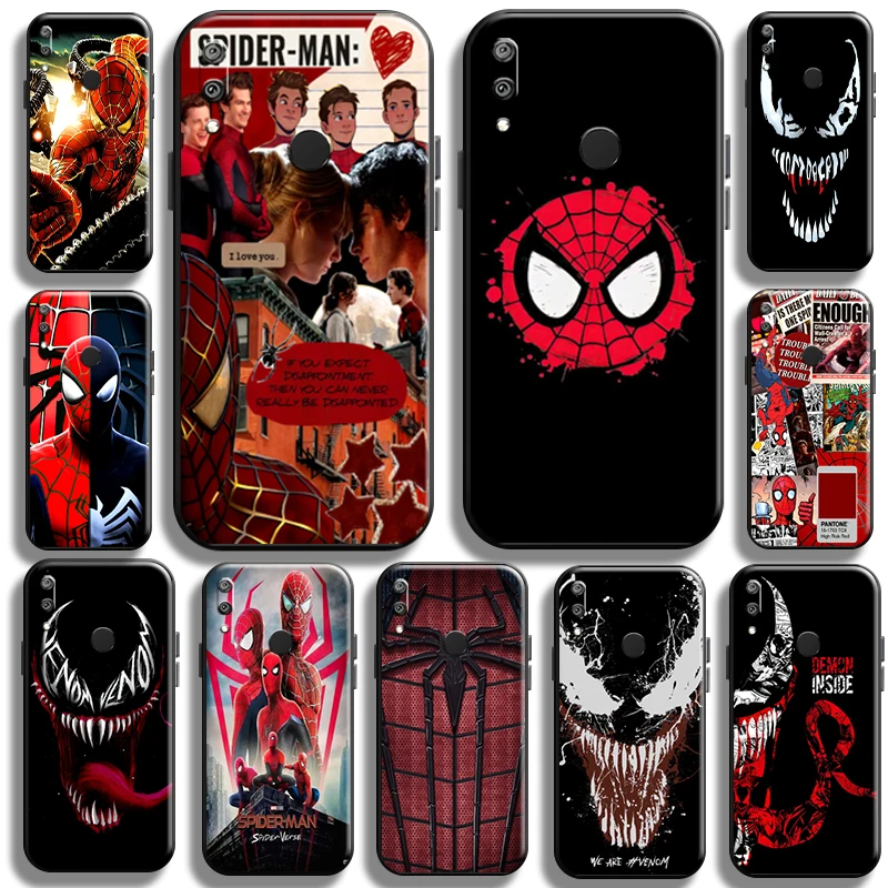 

Marvel Venom Spiderman for Huawei Y7 Y6 2019 Y6P Y7P 2020 Y7S Phone Case funda Cases Shell Soft Shockproof TPU Carcasa