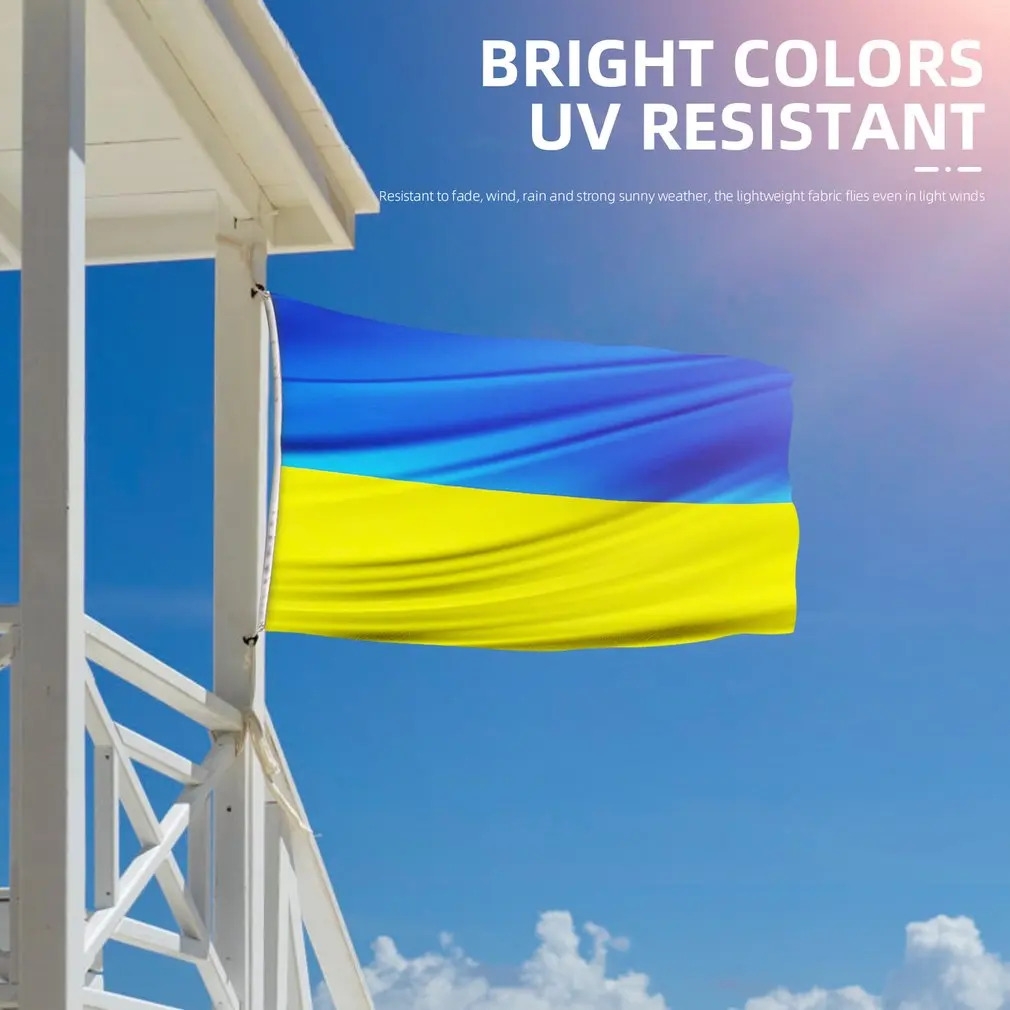 

90*150cm Flag Ukraine National Flag Banner Office Activity Parade Festival Home Decoration Ukraine Country Flag