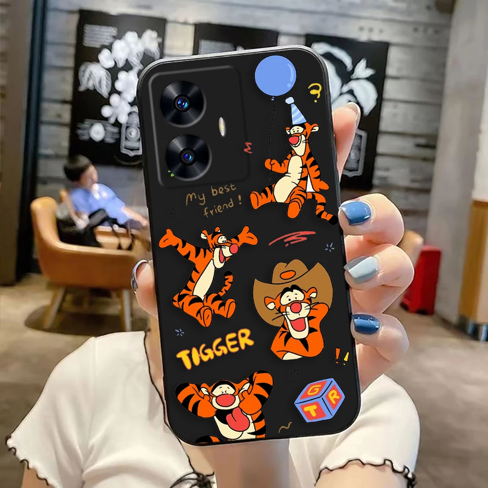 Чехол для телефона Пятачок Винни-Пух Тигра Realme C65 C63 C53 C35 C55 C33 C30 C21Y C20 C12 C11 GT 2 NARAO 20 30