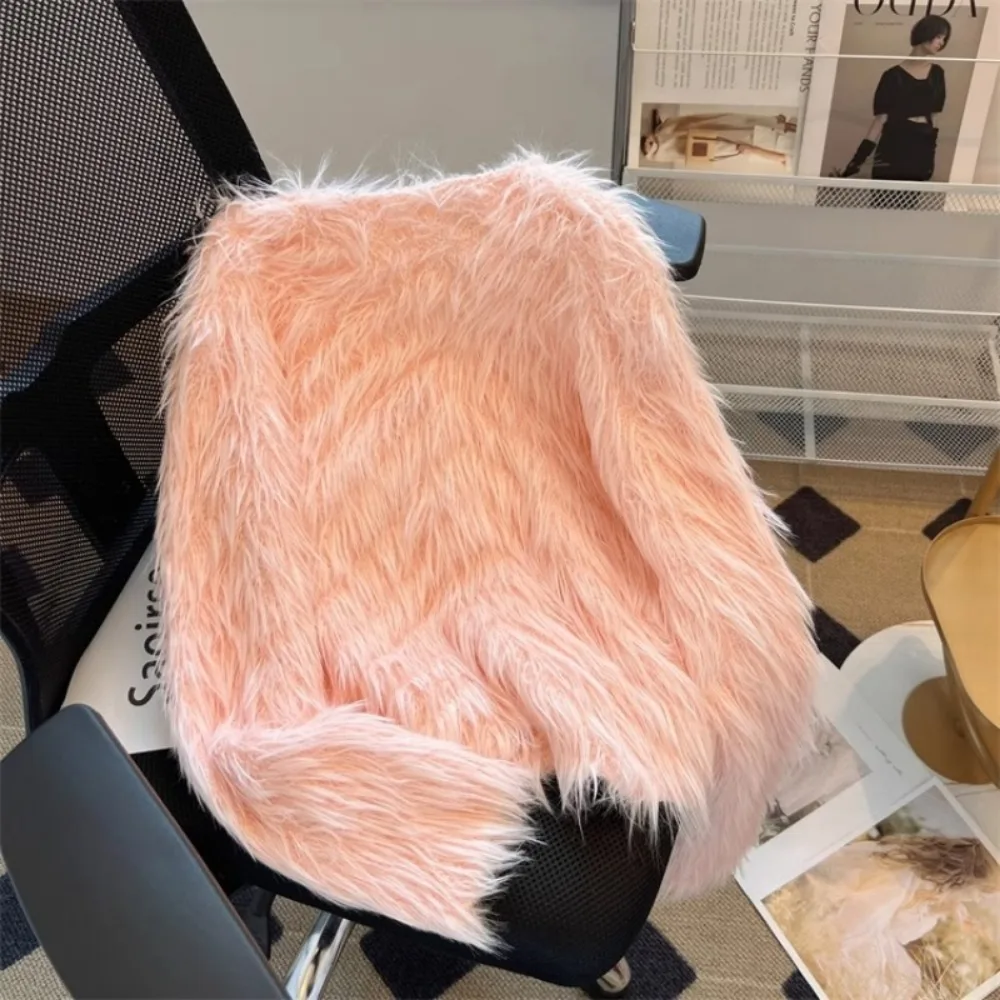 Женский теплый кардиган с v-образным вырезом и длинными рукавами однобортный