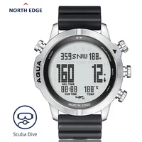 NORTH EDGE Men‘s Dive Computer Watch Waterproof 100M Smart Digital Free/Scuba Diving Watches Altimeter Barometer Compass Clock