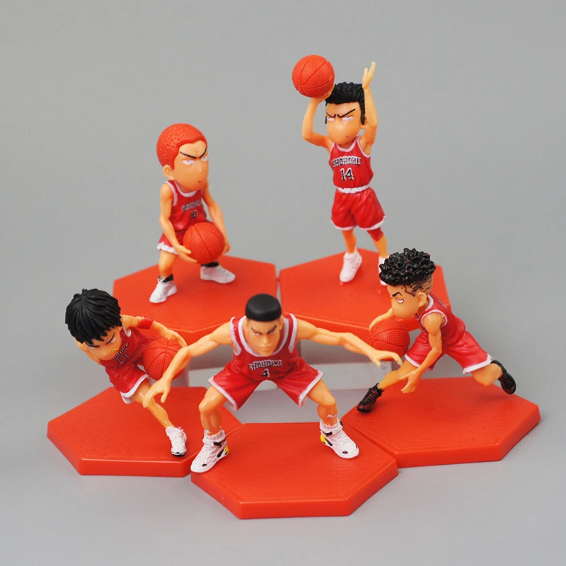 

Фигурки аниме Slam Dunk, Shohoku, баскетбольный игрок, шанамичи, сакураги, рукава, Kaede, Mitsui Hisashi, модель игрушки