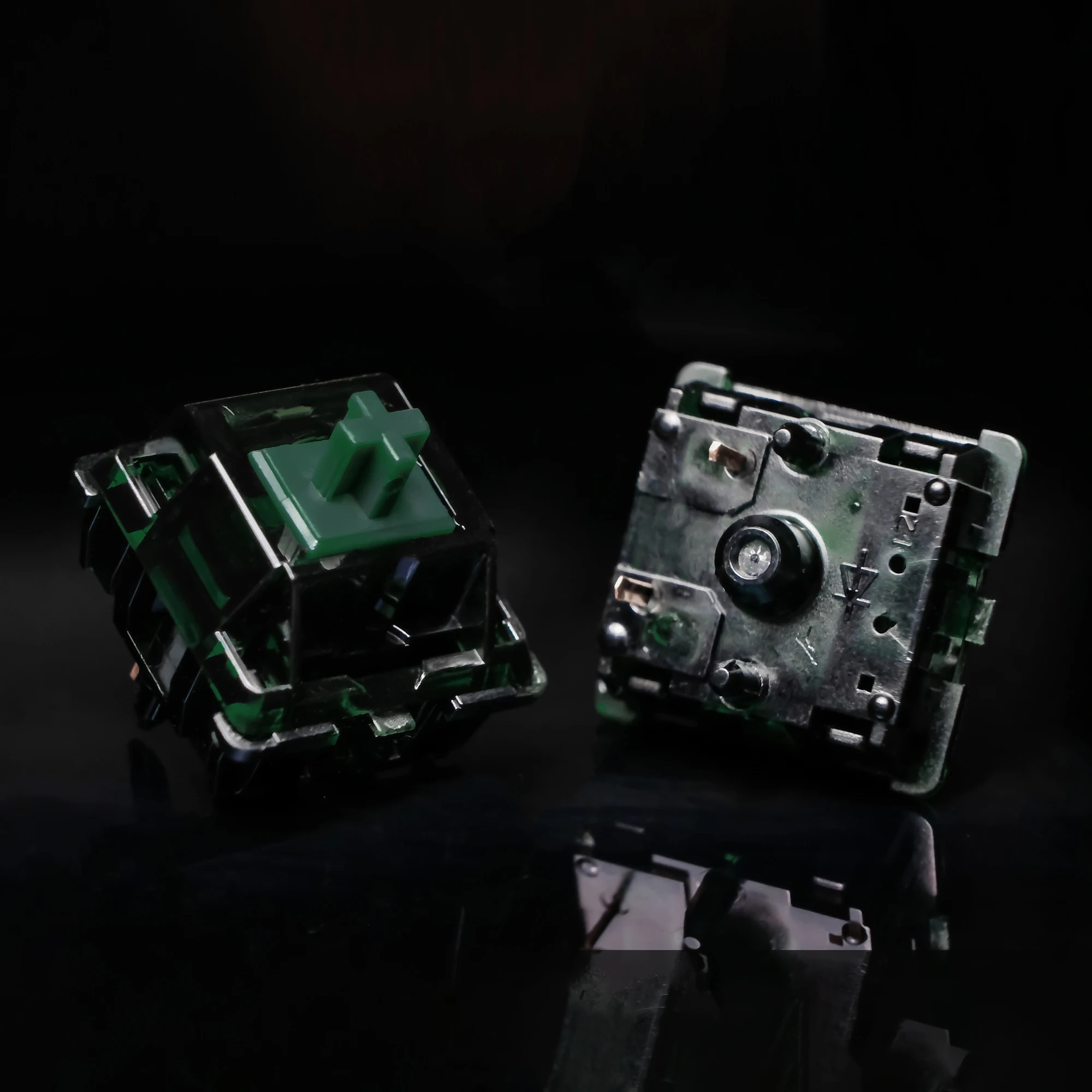 Переключатели MOYU Hardess V2 RGB линейные черные темно-зеленые 42г 48г