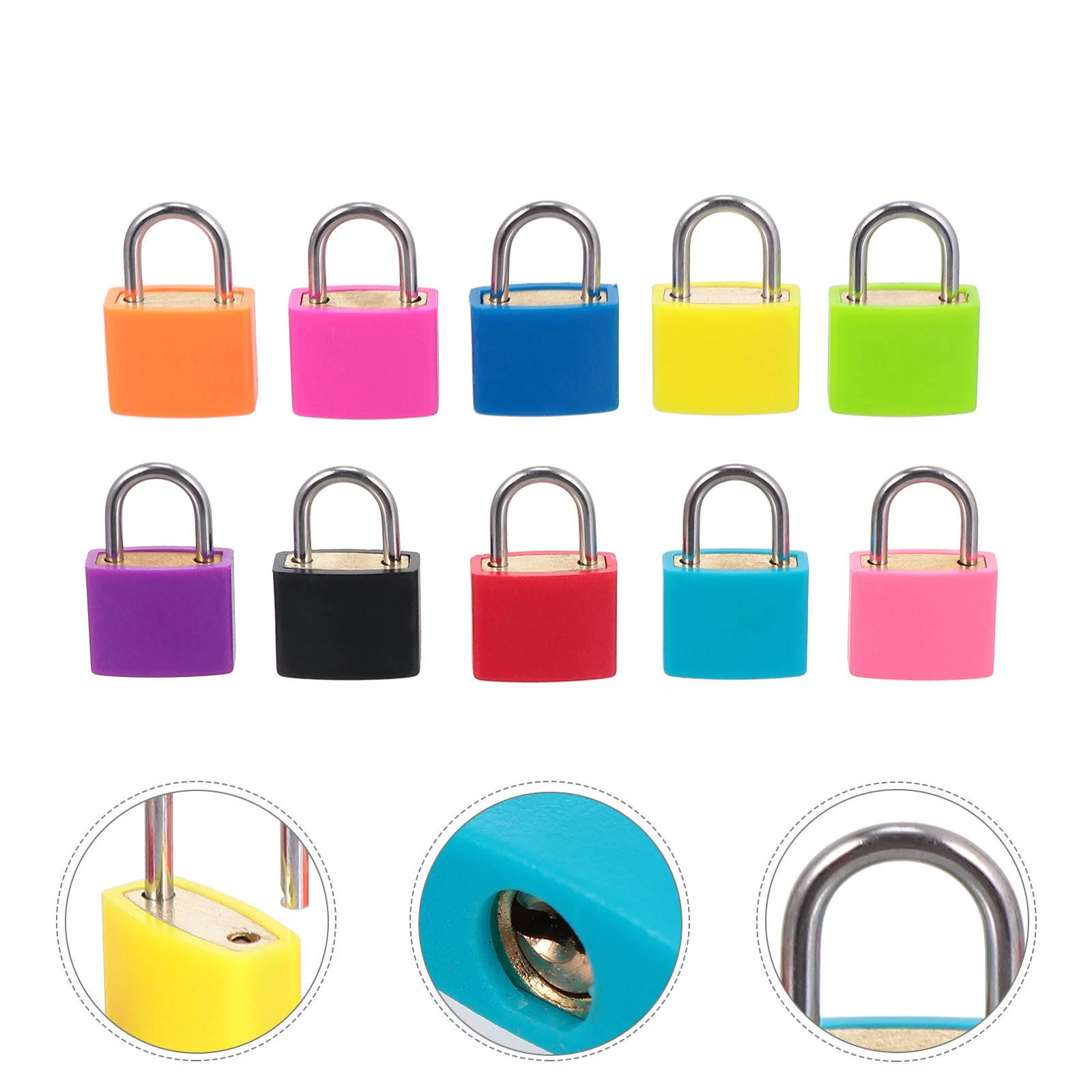 

Padlock Multi-functional Mini Multi-colored Locks Colorful Lovely Luggage Hanging