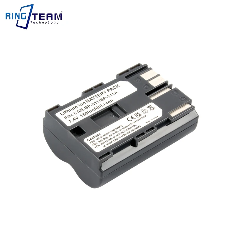 2 шт. BP-511 BP-511A BP 511A для аккумулятора камеры BP511 511 Canon EOS 40D 300D 5D 20D 30D 50D 10D G6 L10